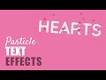 Heart Shaped Particles Animation on a Text using Jquery