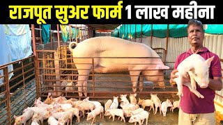 रिटायर्ड दरोगा जी का Pig Farm से 1 लाख महीना कमाई pig farming | pig farm business