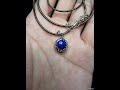 Liontin Pendant Batu Lapis Lazuli Lazuri Lucky Stone 5A 12mm C678