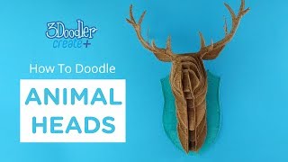 3D Pen Wall Art | Animal Heads Project Kit Tutorial