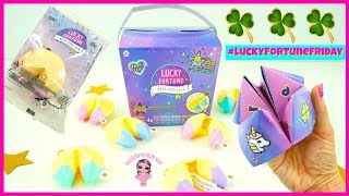 Lucky Fortune Wear Your Luck Unboxing on #Luckyfortunefriday Kids Surprise Toys Fortune Cookies