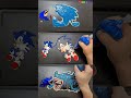 Making Super Sonic: All hedgehog Pancake art Challenge, #shorts