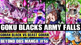 Beyond Dragon Ball Super Zamasu Sends Goku Blacks Army Away! Beast Gohan Vs Gohan Black Concludes