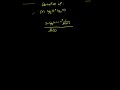 derivative of log_2 x^2*log_3 x using general log rule chain rule product rule shorts