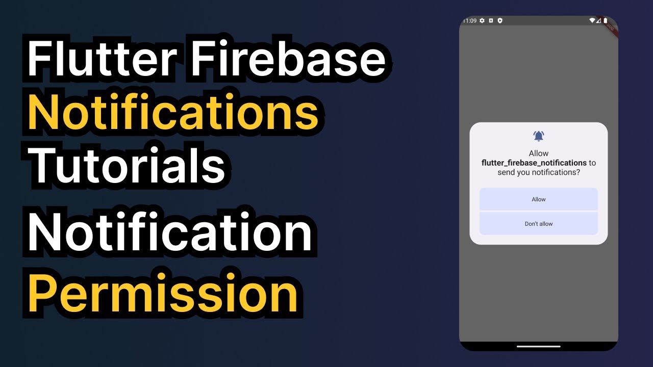 Part-2 How To Get Flutter Firebase Notifications Permissions - YouTube