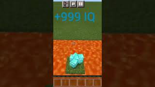 -999 IQ vs +999 IQ Minecraft #shortvideo #shorts