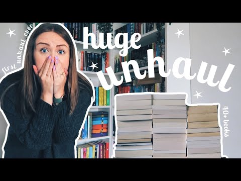 HUGE BOOK DEHAUL Unbox 40 books with me