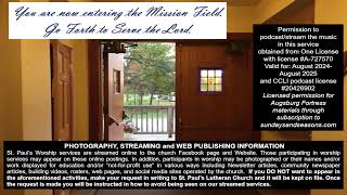 6th Sunday After Epiphany - Saint Paul's Lutheran Church - Casco, MI Live Stream