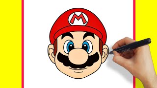 How to Draw Mario Face