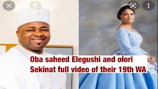 OBA saheed Elegushi to first wife sekinat emotional moment the renewed their vows