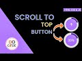 🔥Scroll To Top Button with Scroll Percentage & Conic Gradient using HTML, CSS & JavaScript  #docode