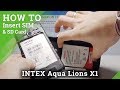 How to Put Nano SIM and SD Card into Aqua Lions X1 – Insert SIM and SD Card