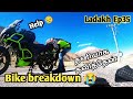 😭 Bike breakdown 😭 Ladakh Ep35 தனியாக தவித்தேன் pangong lake to changla pass  🏍️ Ladakh Ride pulsar