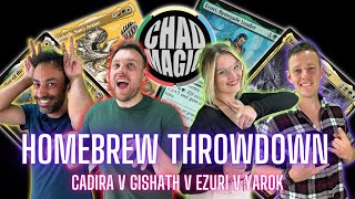 CRAZY Homebrew EDH with Electric Elves \u0026 West Coast Gamers! | Cadira v Gishath v Ezuri v Yarok