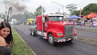 Crowds Semi Trucks Drag Racing  Big Rig Challenge