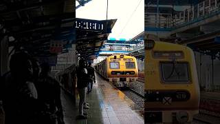 Churchgate bound local arriving at Bandra station