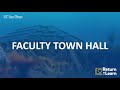 Return to Learn: Faculty Town Hall (December 9)