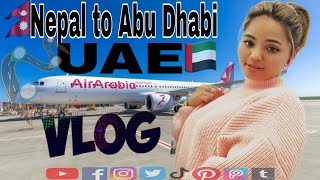 Travel from Nepal🇳🇵 Kathmandu to Abu Dhabi🇦🇪 UAE #vlog #Gitasgallery