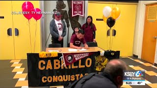 Cabrillo's Ty Hernandez signs his National Letter of Intent