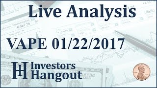 VAPE Stock Live Analysis 01-22-2017