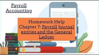 Payroll Accounting: Chapter 7 homework help: Payroll Journal Entries