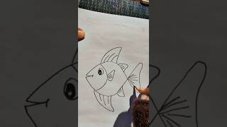 How to draw fish with led pencil✏️| Easy and simple drawing by @TheartVoyage-s7e#drawingtools#art