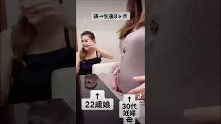 【Tiktok400万再生】30代で妊娠中の祖母ww 孫より年下の娘がいる激若ばあちゃん凄えw