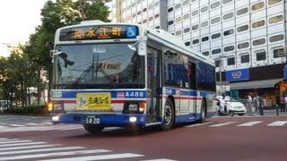 【3DFHD】臨港バス H25年新車 2A488 川21(HINO Blue RibbonⅡ) 川崎駅東口BT海島