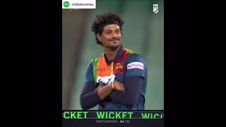 Binura Fernando Wicket Celebration