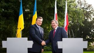 Konferencja prasowa prezydentów Polski i Ukrainy