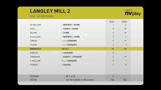 Eckington CC 2nd XI v Langley Mill 2nds