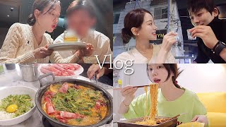 일상 vlog | 혼수 시작! | 1000일 기념 데이트 | 솔로지옥?🔥| 등촌샤브샤브, 청꼬 송송 게장 열라면 | 한우오마카세 | 굴보쌈