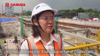 Construction Career of A Young Woman Civil Engineer