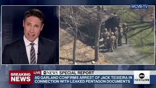 Watch LIVE - Probable cause arrest made in classified documents leak: ABC News Live