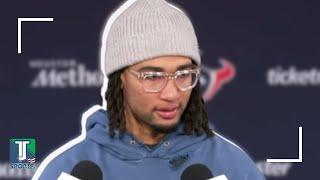 CJ Stroud SAYS Jayden Daniels is the GOAT rookie during Texans' END-OF-YEAR presser