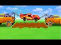 EXTREME TUG of WAR with MUDHOLE & PORTAL TRAPS & PIXAR CARS - BeamNG Drive