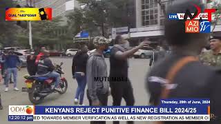 Panic in Statehouse as GenZ in Millions protest against Finance Bill!Reject!