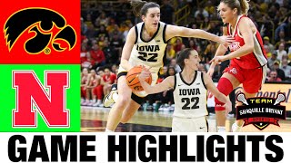 #3 Iowa vs Nebraska Highlights | Big Ten Women's Championship | 2024 College Bas