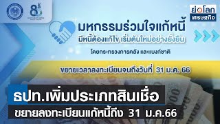 ธปท.เพิ่มประเภทสินเชื่อ-ขยายลงทะเบียนแก้หนี้ถึง 31 ม.ค.66 | ย่อโลกเศรษฐกิจ 16พ.ย.65