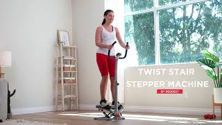 Sunny Health & Fitness | Twist Stair Stepper Machine w/ Handlebar: SF-S020027