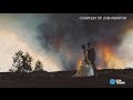 Dramatic wedding photos as wildfire rages | ZoomIN