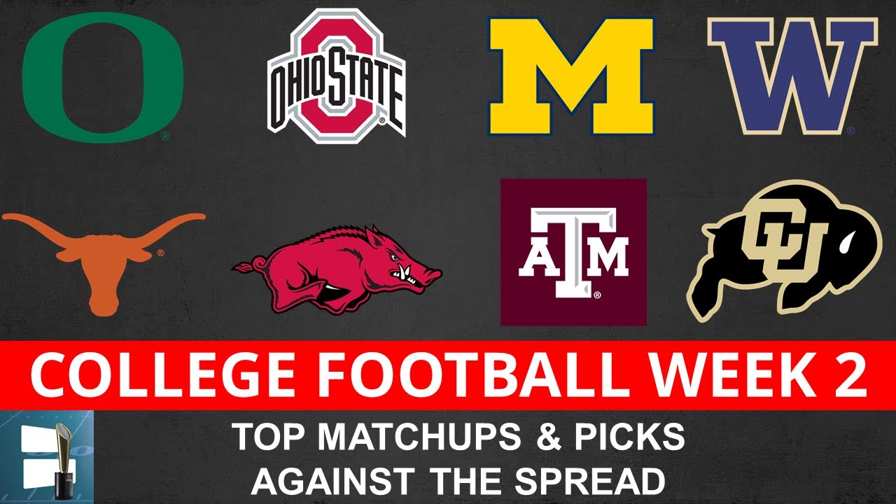 Week 2 College Football Point Spreads, Expert Picks, Best Bets & Latest ...