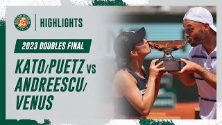Kato/Puetz vs Andreescu/Venus Mixed Doubles Final Highlights | Roland-Garros 2023