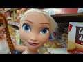 elsa y anna compran en un supermercado de verdad por primera vez ¡la que lían