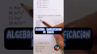 ✅ Simplificación de Raices | Matemáticas para Examen de Admisión a Universidad #examendeadmision