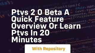 Ptvs 2 0 beta a quick feature overview or learn ptvs in 20 minutes