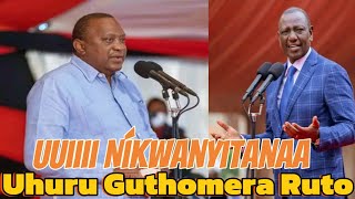 Uhuru Kenyatta gúthomera Ruto ta mwana akímwira ahe Agikúyú gítiyo, wueeh🤔 #trending