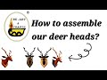 How To Assemble Our Wooden Deer Heads? || BK ART & CRAFTS ||