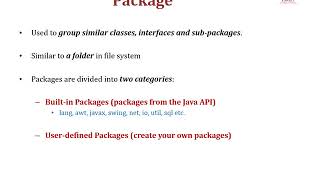 EC312 OBJECT ORIENTED PROGRAMMING IV INTERFACE AND PACKAGE