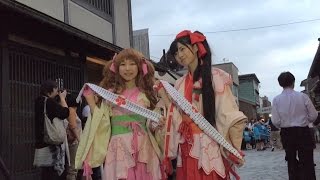 2015年06月19日 あみたん娘（空野青空＆いのう） 「御印祭 ステージ＆町流し」（富山県高岡市金屋町）